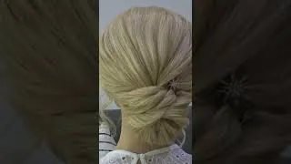 Thumbnail: QUICK low chignon hair tutorial #shorts