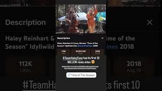 Thumbnail: Ten million views a first for TeamHaleyFans!