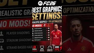 Thumbnail: BEST FC 26 Graphics Settings! 🔥 Realistic Graphics + FPS Optimization (No Mods)