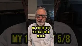 Thumbnail: My 150-foot 5/8-wave Vertical for 80 Meters -- Ham Radio Antenna #hamradio