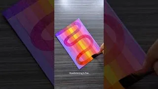 Thumbnail: Vibrant lettering artwork! #shorts #calligraphy #lettering #art