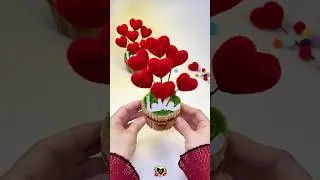 Thumbnail: Make a very beautiful and cute mini Heart Flower pot with Pipe Cleaner 💝Part 1 #diy #pipecleaner