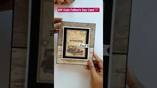 Thumbnail: DIY Cute Father's Day Card ❤️.  #shorts #ytshorts #explore #viral #youtuberlife #bestyoutuber