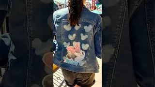 Thumbnail: DIY Bleached and Appliquéd Jean Jacket! #upcycledclothes