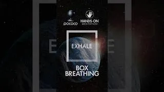 Thumbnail: Box Breathing Exercise | Calming POCOCO Galaxy Imagery | Hands-On Meditation #shorts