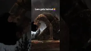 Thumbnail: Lara's pony tail got chopped after she survives crash #tombraider #laracroft #gaming