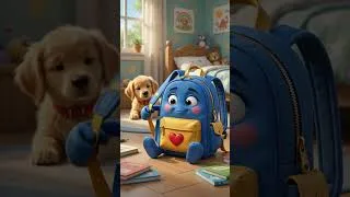 Thumbnail: The Case of the Missing Homework! 🐶📜 #shorts #cartoon #funny #bobothetalkingbackpack #haniverse