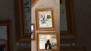 Thumbnail: Pinterest-inspired DIY scrapbook picture frames 🖼️🌟 #craft #hobby #diy