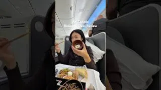 Thumbnail: my honest review flying business class on Air Canada #aircanada #airplanefood #flightreview
