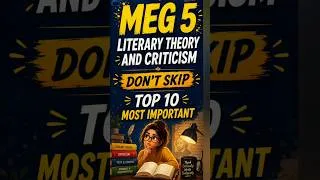 Thumbnail: MEG 5 important questions june TEE 2026 Literary Theory and Criticism #shorts
