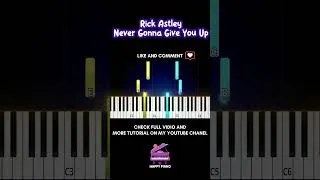 Thumbnail: Rick Astley – Never Gonna Give You Up EASY Piano #easypiano #piano #pianotutorial #pianocover