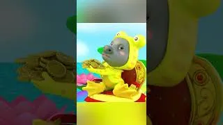 Thumbnail: Can You Beat the Golden Frog? 🐸  #nurseryrhymes #kidssongs #shorts