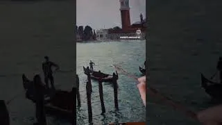 Thumbnail: my oil painting of Venice, Italy #art #oilpainting #gondola #impressionism #landscapepainting