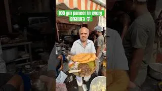 Thumbnail: 100gm Paneer In Bhature 🥵 Real? #indianstreetfood #harryuppal