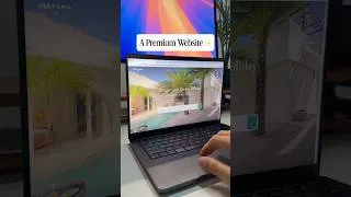 Thumbnail: A website. → A premium Website. ✨#websitedesign #villa #redesigned #uiux #premium