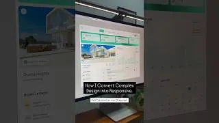 Thumbnail: How I Convert Complex Design into Responsive #tutorial #figma #uidesign #uiux