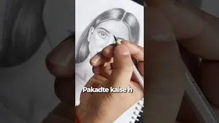 Thumbnail: Correct Pencil Grip 🔥 || #realisticdrawing #artclass #drawing