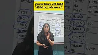 Thumbnail: HARYANA TEACHER VACANCY 2026 | HARYANA TGT VACANCY 2026 | HARYANA PGT VACANCY #haryanateachervacancy