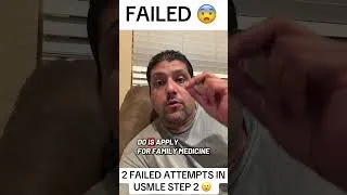 Thumbnail: 👉Failed USMLE step 1 twice? Do this? 😮 #usmlestep1 #usmle #doctor #usmlestep2