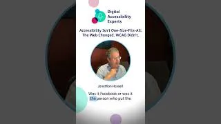 Thumbnail: The Web Changed. WCAG Didn't. #digitalaccessibility #accessibility #inclusivedesign