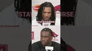 Thumbnail: Arkansas RB Sutton Smith and QB KJ Jackson discuss 31-14 win over North Alabama #shorts