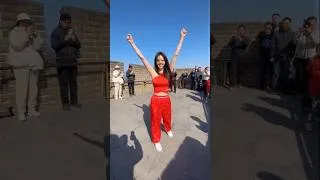 Thumbnail: ÇİN SEDDİ'NDE İMKANSIZ ATLAYIŞ! 😱 IMPOSSIBLE JUMP AT THE GREAT WALL! 😱 #trending #shorts #haysura