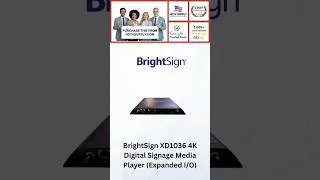Thumbnail: BrightSign XD1036 4K Digital Signage Media Player (Expanded I/O)