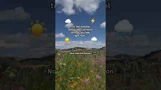 Thumbnail: Match your weather pattern to your mindful moment: ☁️☀️⚡️🌧️ #shorts #mentalhealth #headspace