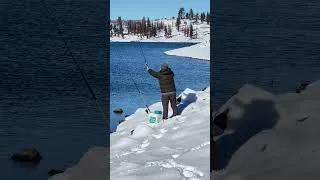 Thumbnail: Winter fishing at Frenchman, Lake California before the lake freezes over. #shorts