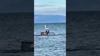 Thumbnail: While fighting a fish! Cold 35 degree. Hope he is ok. #shorts