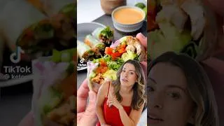 Thumbnail: Testing the VIRAL chicken summer rolls recipe 🍗🥬