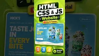 Thumbnail: HTML CSS & JavaScript Website #coding #htmlcss #webdesign #viral #viralshorts