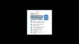 Thumbnail: 🔥 5 MySQL Interview Questions Every Developer Should Know
