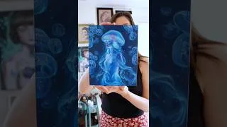 Thumbnail: Full video on my channel 🪼 #artist #healingart #spiritualart #spirituality #jellyfish #oilpainting