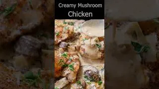 Thumbnail: Creamy Mushroom Chicken--Stop Adding Cream First #chickenrecipes #cooking #chicken #easydinner