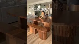 Thumbnail: building my dream dining space 🤎 shop the table with my code HELLI150 ✨@TransformerTable