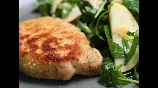 Thumbnail: Pork Schnitzel with Apple, Mint & Parmesan Salad | Classic Recipes