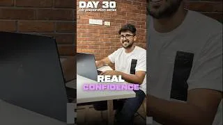 Thumbnail: Confidence Fake Mat Karo! ❌ | The Psychology of Real Confidence in Interviews! 🧠 | Day 30/30