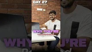 Thumbnail: Rejection Ka Asli Reason! 💔 | Why You're Getting Rejected for Internships! 📉 | Day 27/30
