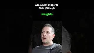 Thumbnail: Account manager to Google PMM
