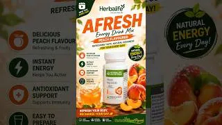 Thumbnail: 🍑 Afresh Peach Flavour 🍑 | Refresh Your Day with a Delicious Twist! ⚡ #shorts # #herbalife #afresh
