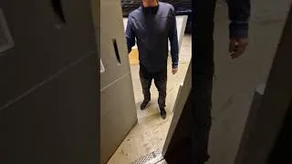 Thumbnail: Semi-decommissioned 1967 DEVE hydraulic freight elevator @ Björnänge, Söderhamn, Sweden