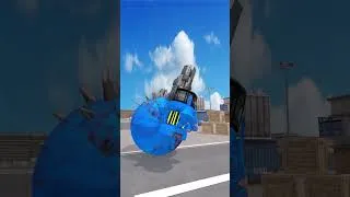 Thumbnail: McQueen & Police vs Giant Pacman Robot Funny !