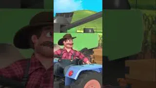 Thumbnail: Vroom vroom vroom! 🚜👨‍🌾 O trator faz tudo lá na fazenda! #musicainfantil #criancas