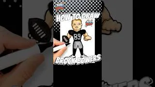 Thumbnail: How to Draw Brock Bowers for Kids - Las Vegas Raiders NFL Football Team