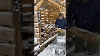 Thumbnail: Snowy morning chores off grid