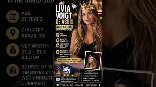 Thumbnail: 21 years old… and already a billionaire 💰Livia Voigt de Assis #finance