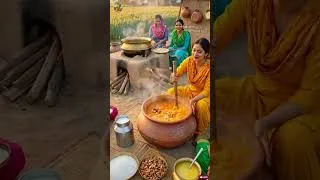 Thumbnail: Tiny Punjabi Women Cook a Giant Papaya Sweet 🍈 | Giant Papaya Dessert Festival |