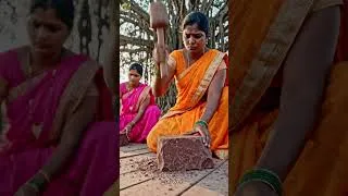 Thumbnail: Tiny Punjabi Women Cook Giant Chocolate Ladoo 🍫 | Giant Food Cooking Adventure
