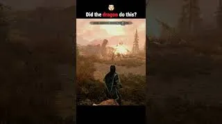 Thumbnail: Did the dragon do this?🤯 #skyrim